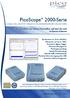 PicoScope 2000-Serie. www.picotech.com. Hohe Qualität von einem Hersteller, auf den Sie sich verlassen können
