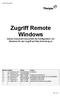 Zugriff Remote Windows Dieses Dokument beschreibt die Konfiguration von Windows für den Zugriff auf http://remote.tg.ch