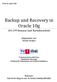 Backup und Recovery in Oracle 10g 181.199 Seminar (mit Bachelorarbeit)