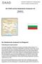 Der DAAD und der akademische Austausch mit. Bulgarien (Stand: Juli 2013)
