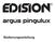 Bedienungsanleitung Edision 'argus pingulux' Fernbedienung. Hauptmenü Funktionen. Sender. Installation. System. Argus Online. Datei Liste FTP.