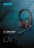 PS3 / PS4 / PC XBOX 360 GAMING HEADSET LX16