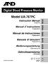 Digital Blood Pressure Monitor. Model UA-767PC