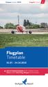 Flugplan Timetable 01.07. - 24.10.2015. Sommer Summer 2015 Ausgabe Edition 2