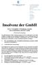 Insolvenz der GmbH. Teil A: Vertragliche Verbindungen zwischen den Gesellschaftern und ihrer GmbH. WP/StB Gerald Schwamberger