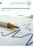 INTERNATIONAL BUSINESS AND ECONOMICS. Studienplan. Master of Science. www.ibe.uni-hohenheim.de. Stand: Oktober 2012