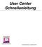 User Center Schnellanleitung