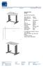 Instrument table HT-020. description/ technical data. table height min.: 650mm table height max.: 1320mm tabletop Multiplex beech: 700x 460mm.