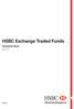 HSBC Exchange Traded Funds