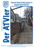 Der ATVler. Flatow-Sporthalle gesperrt wegen Bauarbeiten. Ausgaben April 2012 bis Jan. 2013