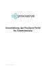 Kurzanleitung: das ProcServe Portal für Zulieferbetriebe