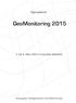 Tagungsband. GeoMonitoring 2015. 5. bis 6. März 2015 in Clausthal-Zellerfeld. Herausgeber: Wolfgang Busch und Steffen Knospe