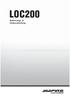 LOC200. Bedienungs- & Einbauanleitung