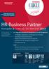 HR-Business Partner. Kompakt & intensiv im Sommer 2014