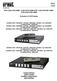DVR H.264 CON HDMI / H.264 WITH HDMI DVR / H.264 DVR MIT HDMI / DVR H.264 CON HDMI. Evolution 2.0 DVR Series