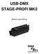 USB-DMX STAGE-PROFI MK3. Bedienungsanleitung