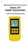Series 275 Digital Thermometer from Version 1.6