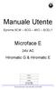 Manuale Utente. Eproms SCM SCG MIO SCEL1. Microface E 24V AC. Hiromatic G & Hiromatic E. Italiano. Deutsch. English Code 271 589 Rev. 03.07.