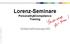 Lorenz-Seminare Personality&Competence Training. Unternehmensprofil