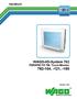 Handbuch. WAGO-I/O-System 762 PERSPECTO TM, Touch-Monitor 762-104, -121, -150. Version 1.0.0