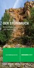 DER STEINBRUCH. Rohstoffgewinnung und Naturschutz. www.heidelbergcement.de