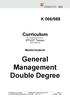 General Management Double Degree