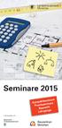 Seminare 2015 Kompaktseminare Praxisseminare Baurecht Lehrgänge