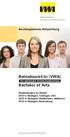 Betriebswirt/in (VWA) Bachelor of Arts. Vorsprung durch Wissen. Berufsbegleitende Weiterbildung