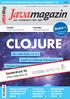 Clojure. magazin. Java Mag. Quo vadis Clojure 1.6. Zugriff auf relationale Datenbanken. Polyglotte Entwicklung mit Clojure und Java