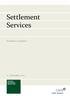 Settlement Services. Fachlicher Leitfaden