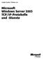 Microsoft Windows Server 2003 TCP/IP-Protokolle und -Dienste