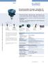 Drucktransmitter (2-Leiter) / Schalter für kontinuierliche oder On/Off Regelung