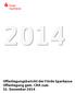Offenlegungsbericht der Förde Sparkasse Offenlegung gem. CRR zum 31. Dezember 2014