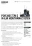 PSM 300 STEREO IN-EAR MONITORING SYSTEM