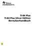 TI-84 Plus TI-84 Plus Silver Edition Bernutzerhandbuch