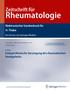 Rheumatologie. Zeitschrift für. Elektronischer Sonderdruck für. H. Thabe. Endoprothetische Versorgung des rheumatischen Handgelenks