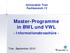 Master-Programme in BWL und VWL