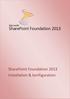 SharePoint Foundation 2013 Installation & konfiguration