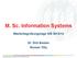M. Sc. Information Systems