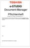 e-studio Document-Manager Pflichtenheft