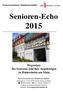 Senioren-Echo 2015. Wegweiser für Senioren und ihre Angehörigen in Hattersheim am Main. Seniorenzentrum Altmünstermühle