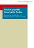 Public Corporate Governance Kodex. Grundsätze der Unternehmens- und Beteiligungsführung im Bereich des Bundes