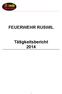 FEUERWEHR RUSWIL. Tätigkeitsbericht 2014