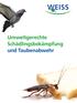 Umweltgerechte Schädlingsbekämpfung und Taubenabwehr