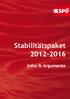 Stabilitätspaket 2012-2016