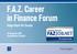 F.A.Z. Career in Finance Forum