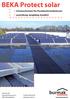 BEKA Protect solar. Schutzschichten für Flachdachinstallationen zuverlässig, langlebig, bewährt