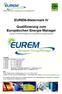 EUREM-Steiermark IV. Qualifizierung zum Europäischen Energie Manager