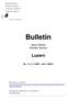Bulletin. Neue Artikel Articles récents. Luzern. Nr. 11 (1.11.2007 30.11.2007)