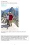 Bild 1: Rüdiger Leidner, begleitet von seiner Frau in Machu Picchu, dem Ziel der Trekking-Tour